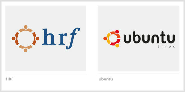 HRF and  Ubuntu - Best Company Logos