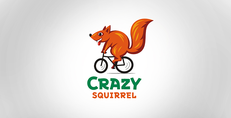 Crazy Squirrel - Animal Logos