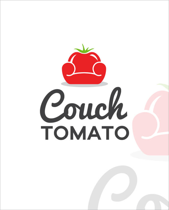 Couch Tomato Creative Logo Design