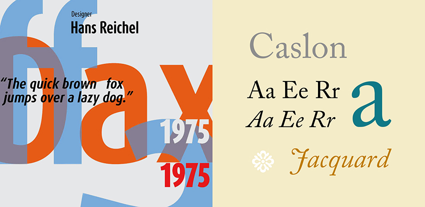 Dax Bold and Caslon