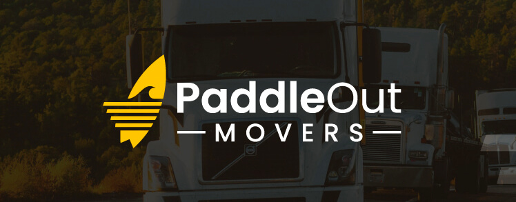 Paddle Out Movers Creative Logo Design