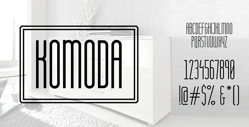 Komoda - Best Logo Fonts