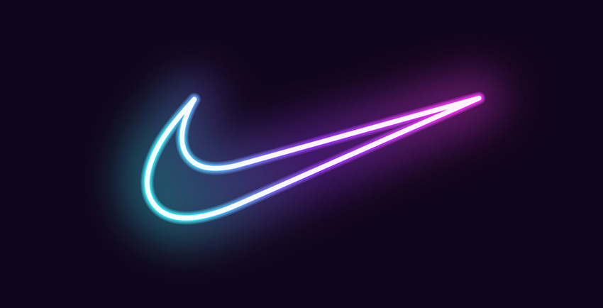 colorful nike sign