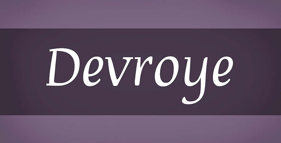 Devroye - Font For Logo Design