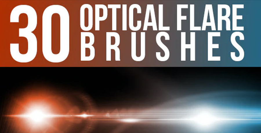 Photoshop Brushes - 30 Optical Flare Brushes