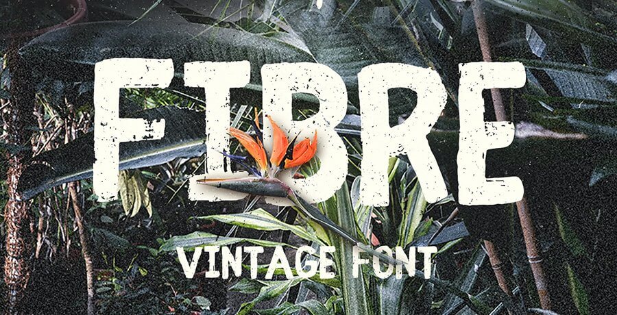 Best Vintage Font - Fibre