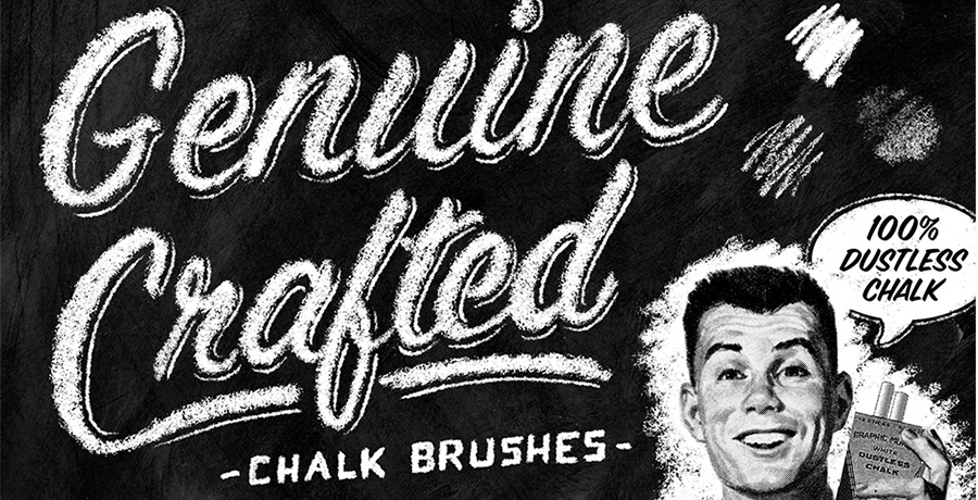 Premium Photoshop Brushes - Genuine Crafted Chalk