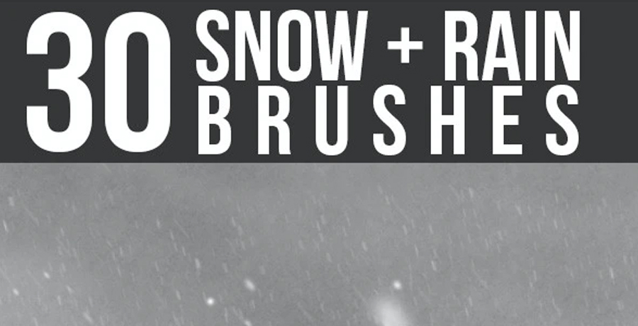 Buy Photoshop Brushes - Snow & Rain Brushes