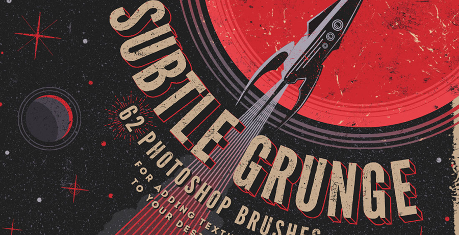 Paid Photoshop Brushes - Subtle Grunge Photoshop Brushes