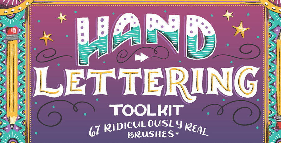 Buy Photoshop Brushes For Designers - The Hand Lettering