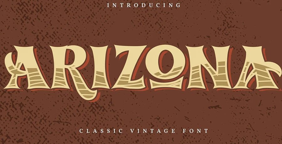 Vintage Fonts For Graphic Designers - Arizona