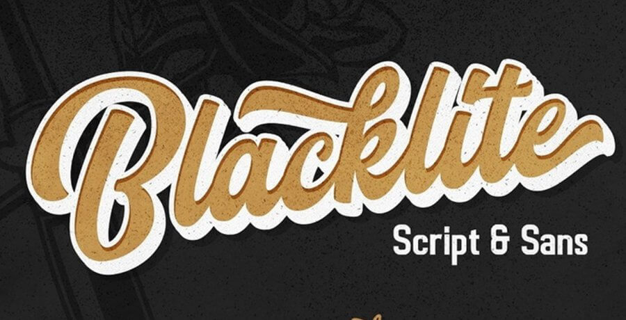 Best Vintage Font - Blacklite