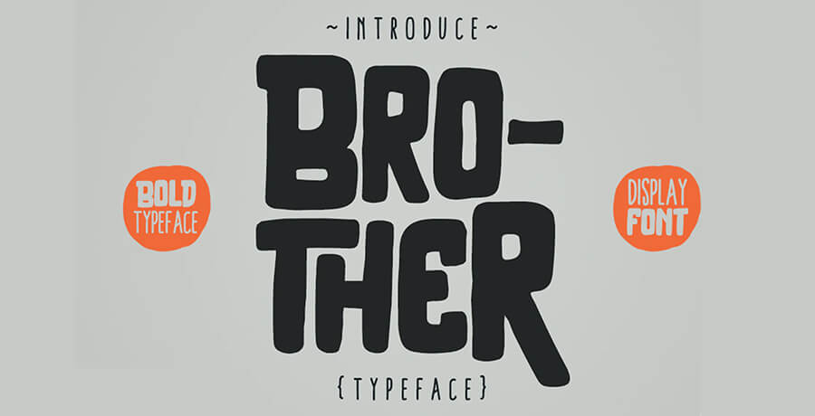 Fonts For Posters - Brother Typeface