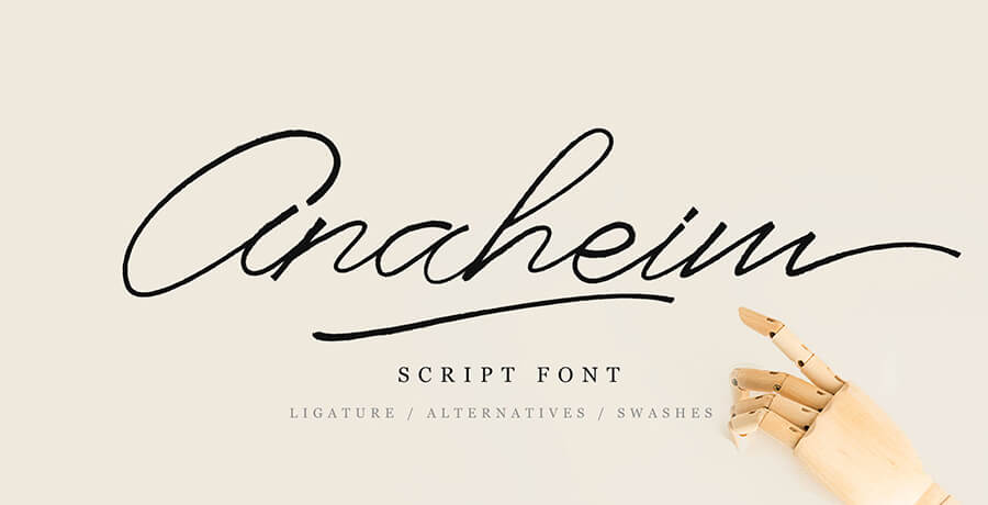 Best Poster Fonts - Anaheim Script