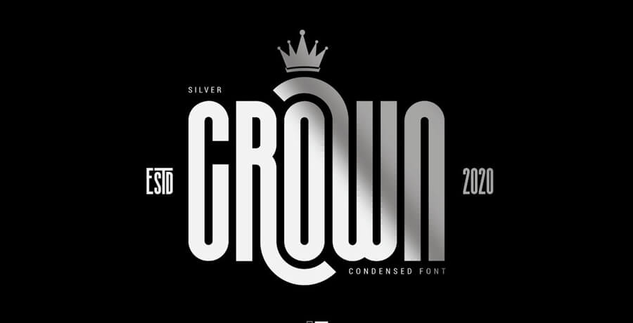 Best Font - Silver Crown