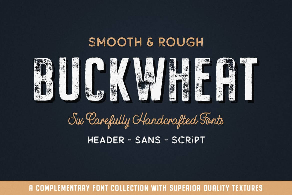 Best Premium Font For Designers - Buckwheat