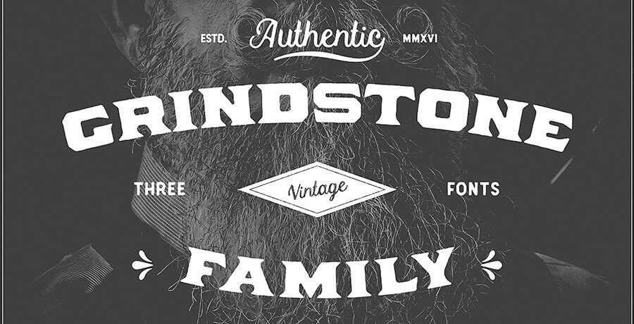 Vintage Font For Designer - Grindstone