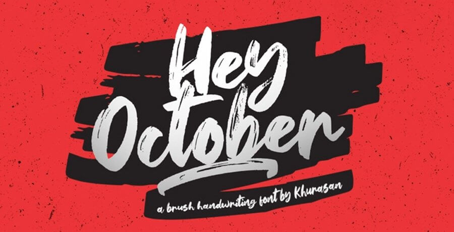 Premium Vintage Font For Graphic Designer - Hey October