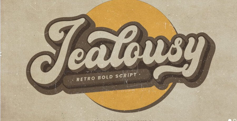 Vintage Font For Designer - Jealous