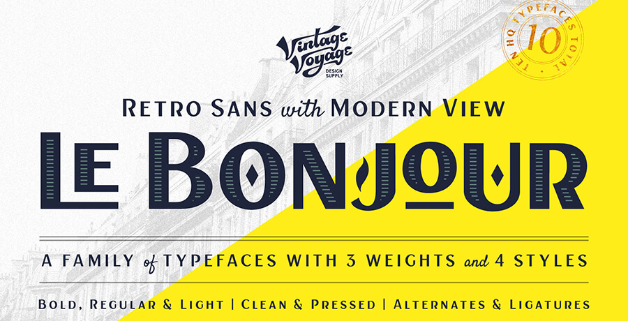 Best Poster Fonts - Le Bomjor