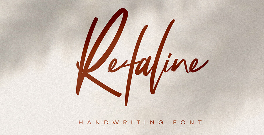 Good Font For Poster - Refaline Script