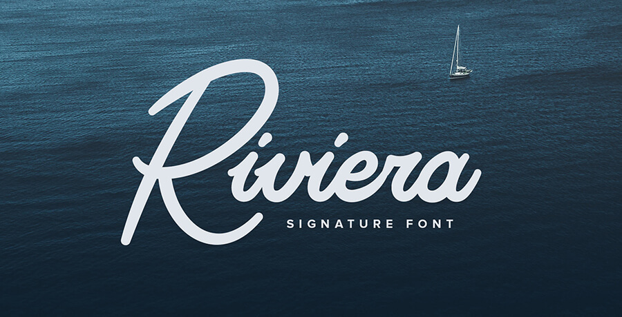 Good Font For Poster - Riviera Signature