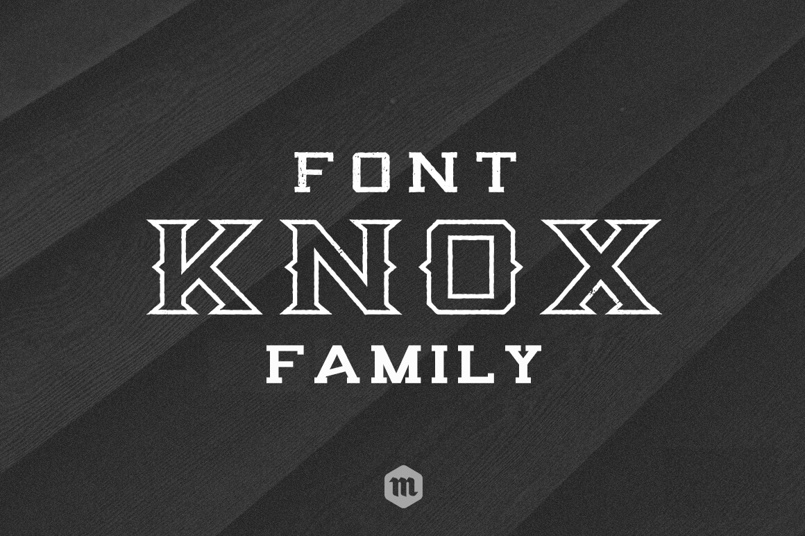 Knox Serif Typeface - Outline Font