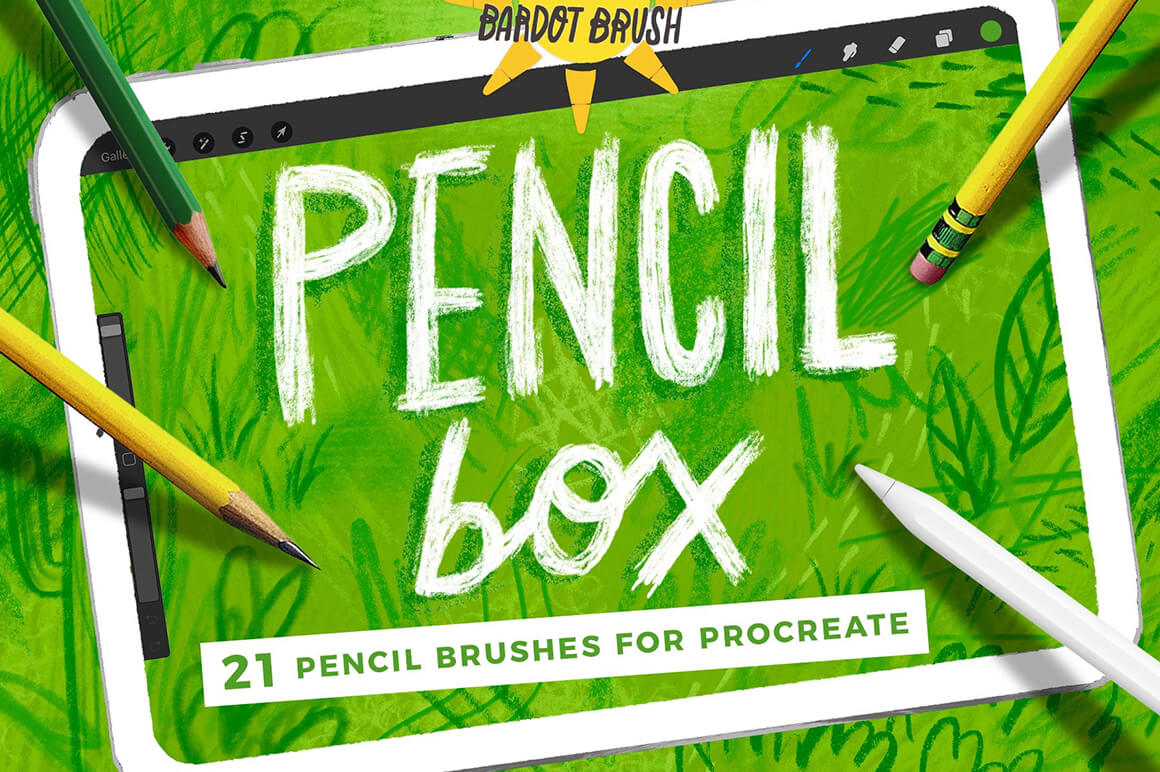 Texture Brushes - Pencil Box