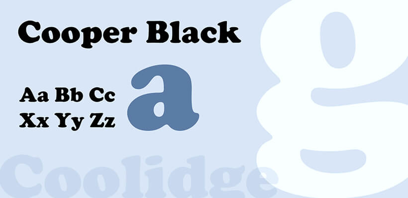 Cooper Black - Fonts For Designers