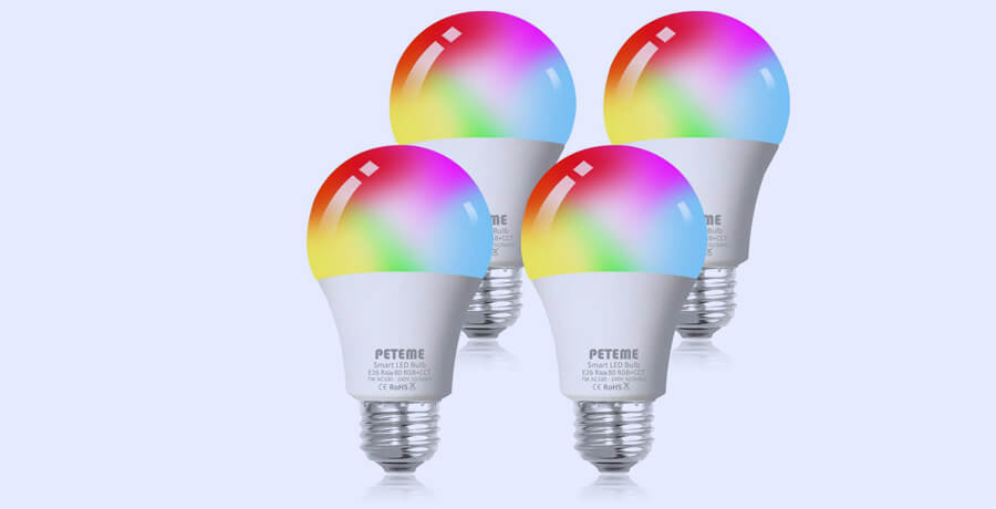 Peteme Led RGB Bulbs - Smart Home Devices